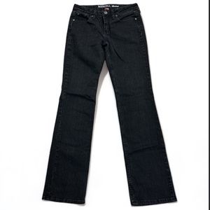 Merona Ladies Bootcut Black Jeans Size 4L EUC